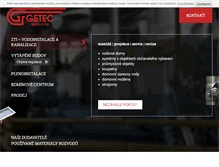 Tablet Screenshot of getec.cz